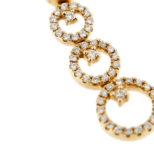 Collier Gioielli di Valenza - Collier en or blanc et or rose avec diamants 58 Facettes 28599