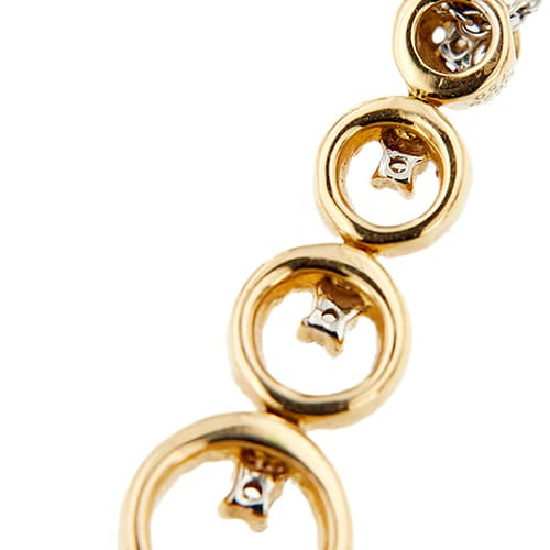 Collier Gioielli di Valenza - Collier en or blanc et or rose avec diamants 58 Facettes 28599