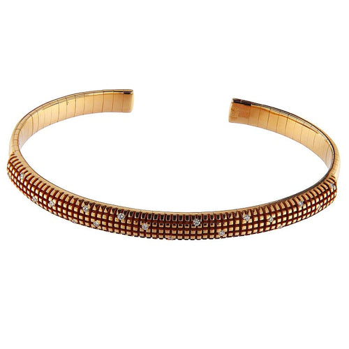 Bracelet Damiani - Bracelet en or rose et diamants 58 Facettes G3882