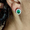 Boucles d'oreilles Guidetti - Boucles d’oreilles en or blanc avec émeraudes et diamants 58 Facettes G3598