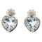 Boucles d'oreilles Guidetti - Boucles d'oreilles en or blanc avec aquamarines et diamants 58 Facettes G3586
