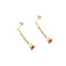 Boucles d'oreilles Boucles d’oreilles pendantes à borsettes en or jaune 18 ct émaillé 58 Facettes 34601