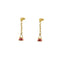 Boucles d'oreilles Boucles d’oreilles pendantes à borsettes en or jaune 18 ct émaillé 58 Facettes 34601