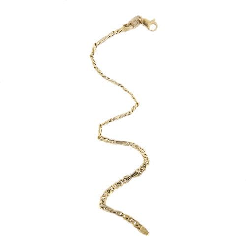 Bracelet Oro Azzurro - Bracelet homme maille œil de tigre en or jaune 18 ct 58 Facettes 35765