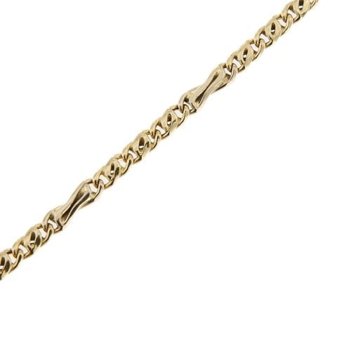 Bracelet Oro Azzurro - Bracelet homme maille œil de tigre en or jaune 18 ct 58 Facettes 35765
