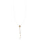 Collier Comete - Collier fleur en or rose et or blanc 18 ct avec diamant 58 Facettes 31903