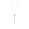 Collier Comete - Collier fleur en or rose et or blanc 18 ct avec diamant 58 Facettes 31903