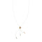 Collier Comete - Collier fleur en or rose et or blanc 18 ct avec diamant 58 Facettes 31903
