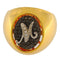 Bague Guidetti - Bague pavé ovale en or rose et or blanc, diamants noirs et blancs 58 Facettes G3761