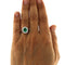 Bague Guidetti - Bague en or blanc avec émeraude et diamants 58 Facettes G3757