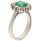 Bague Guidetti - Bague en or blanc avec émeraude et diamants 58 Facettes G3757