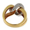 Bague Guidetti - Bague à entrelacs en or rose et blanc avec diamants 58 Facettes G3750