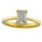 Bague 54 Solitario - Bague en or jaune avec diamant taille Radiant 58 Facettes G3728