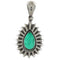 Pendentif Guidetti - Ciondolo en or blanc avec émeraude et diamants 58 Facettes G3575