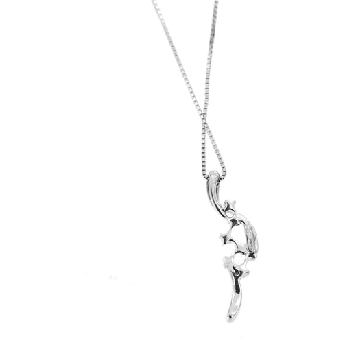 Collier Collier - Pendentif en or blanc 18 kt et diamants 58 Facettes 17885