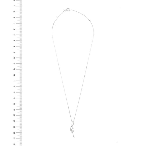 Collier Collier - Pendentif en or blanc 18 kt et diamants 58 Facettes 17885