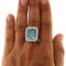 Bague Guidetti - Bague en or blanc avec aigue-marine et diamants 58 Facettes G3538
