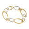 Bracelet Guidetti - Bracelet à mailles ovales en or blanc et jaune 58 Facettes G3319