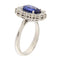 Bague 54 Guidetti - Bague en or blanc avec saphir 2,54 ct et diamants 58 Facettes G3367