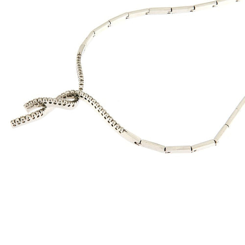 Collier Guidetti - Collier semirigide en or blanc avec diamants taille brillant 58 Facettes G3231