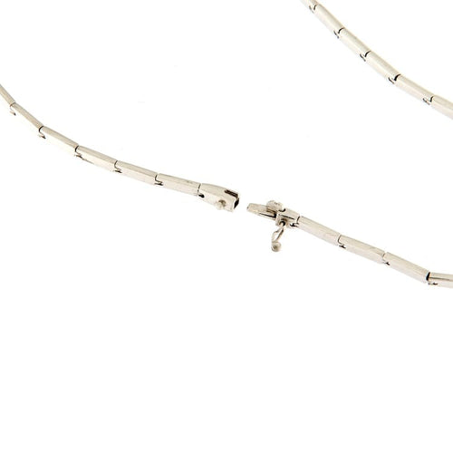 Collier Guidetti - Collier semirigide en or blanc avec diamants taille brillant 58 Facettes G3231