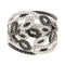 Bague Guidetti - Bague en or blanc avec diamants blancs et noirs taille brillant 58 Facettes G3145