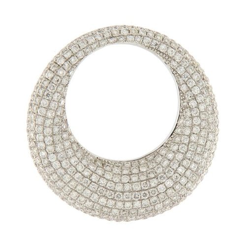 Pendentif Guidetti - Pendentif en or blanc pavé de diamants 58 Facettes G3140