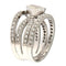 Bague Guidetti - Bague en or blanc avec rubis et diamants 58 Facettes G3142