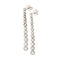 Boucles d'oreilles Guidetti - Boucles d'oreilles pendantes en or blanc et diamants 58 Facettes G2928