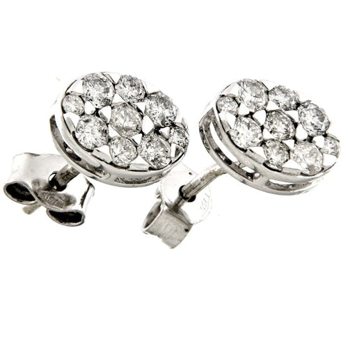Boucles d'oreilles Guidetti - Boucles d'oreilles en or blanc diamants 0,47 ct 58 Facettes G2773
