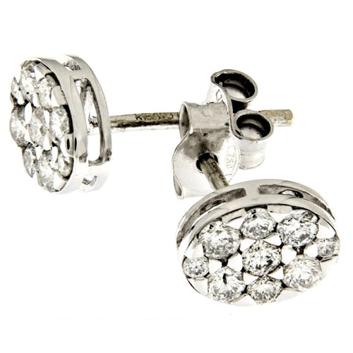 Boucles d'oreilles Guidetti - Boucles d'oreilles en or blanc diamants 0,47 ct 58 Facettes G2773