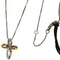 Collier Guidetti - Collier croix en or blanc et rose, diamants 58 Facettes G2644