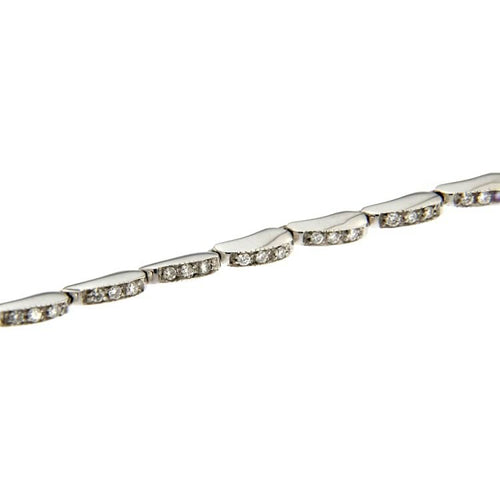 Bracelet Guidetti - Bracelet tennis en or blanc et diamants 58 Facettes G2430