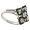 Bague Guidetti - Bague rombo en or blanc diamants blancs et noirs 58 Facettes G2438