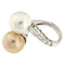 Bague Guidetti - Bague contrarié en or blanc, diamants et perles d'eau douce 58 Facettes G2436