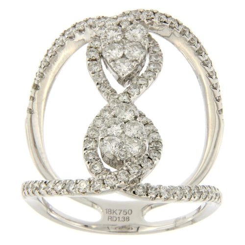 Bague Guidetti - Bague en or blanc avec diamants taille brillant 58 Facettes G2311