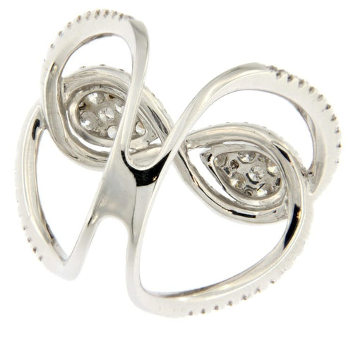 Bague Guidetti - Bague en or blanc avec diamants taille brillant 58 Facettes G2311
