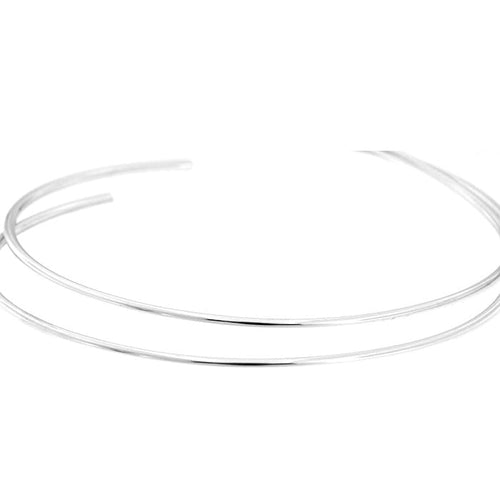 Boucles d'oreilles Guidetti - Boucles d'oreilles créoles en or blanc 58 Facettes G2184