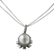 Pendentif Guidetti - Girocollo en or blanc, perle australienne et diamants baguette 58 Facettes G2197