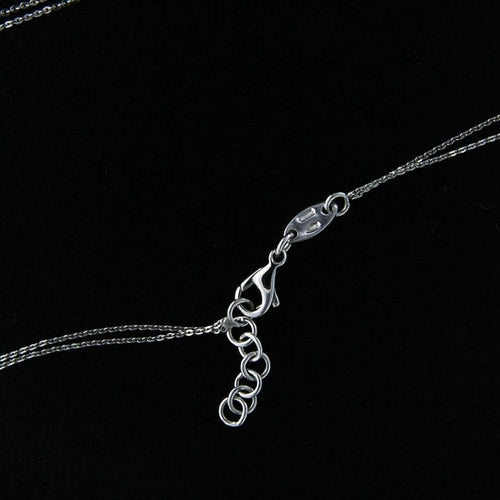 Pendentif Guidetti - Girocollo en or blanc, perle australienne et diamants baguette 58 Facettes G2197