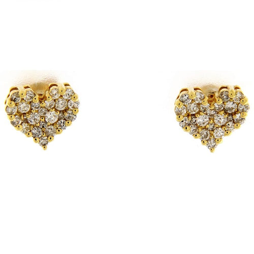 Boucles d'oreilles Guidetti - Boucles d'oreilles en or jaune 18 kt et diamants 58 Facettes G3261