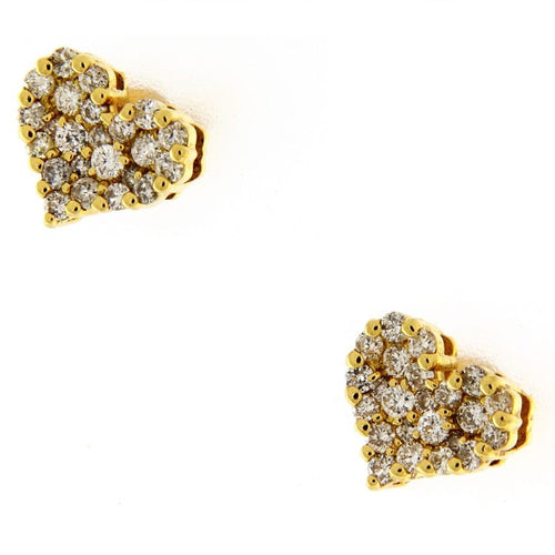 Boucles d'oreilles Guidetti - Boucles d'oreilles en or jaune 18 kt et diamants 58 Facettes G3261