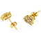 Boucles d'oreilles Guidetti - Boucles d'oreilles en or jaune 18 kt et diamants 58 Facettes G3261