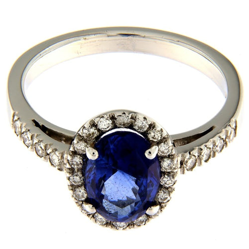 Bague Guidetti - Bague en or blanc zaffir et diamants 58 Facettes G3062
