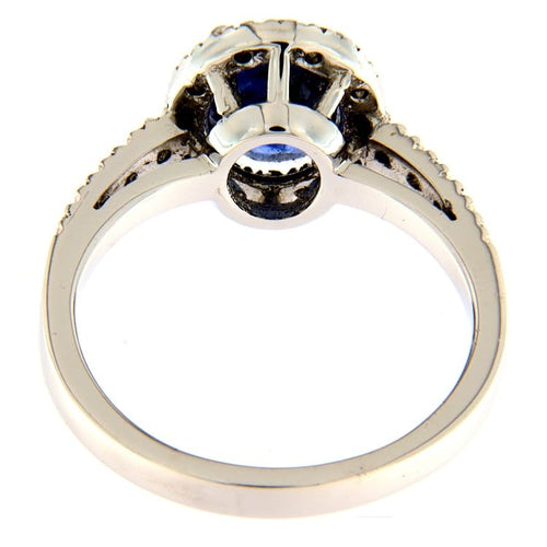 Bague Guidetti - Bague en or blanc zaffir et diamants 58 Facettes G3062