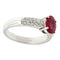 Bague Guidetti - Anello en or blanc rubis et diamants 58 Facettes G2638