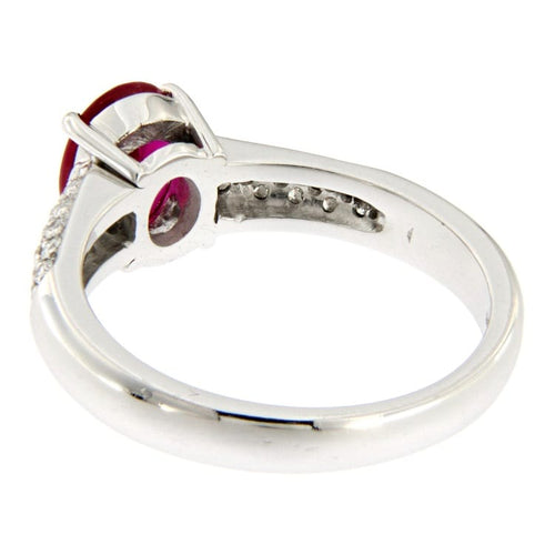 Bague Guidetti - Anello en or blanc rubis et diamants 58 Facettes G2638