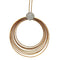 Collier K di Kuore - Collier en or rose et blanc avec diamants 58 Facettes G1345