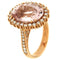 Bague Guidetti - Bague en or rose avec diamants taille brillant et kunzite 58 Facettes G1190