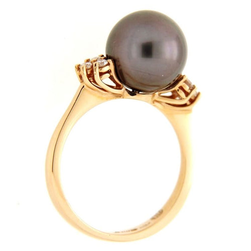 Bague Guidetti - Bague en or rose perle de Tahiti et diamants 58 Facettes G310